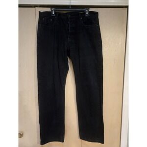 Jean Shop Black Button Fly Jeans Mens 38x31 Tag 36 Straight Leg